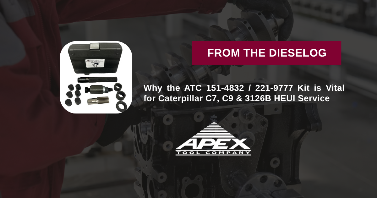 ATC 151-4832 and 221-9777 Caterpillar C7 C9 3126B HEUI Injector Cup Remover and Installer Tool Kit